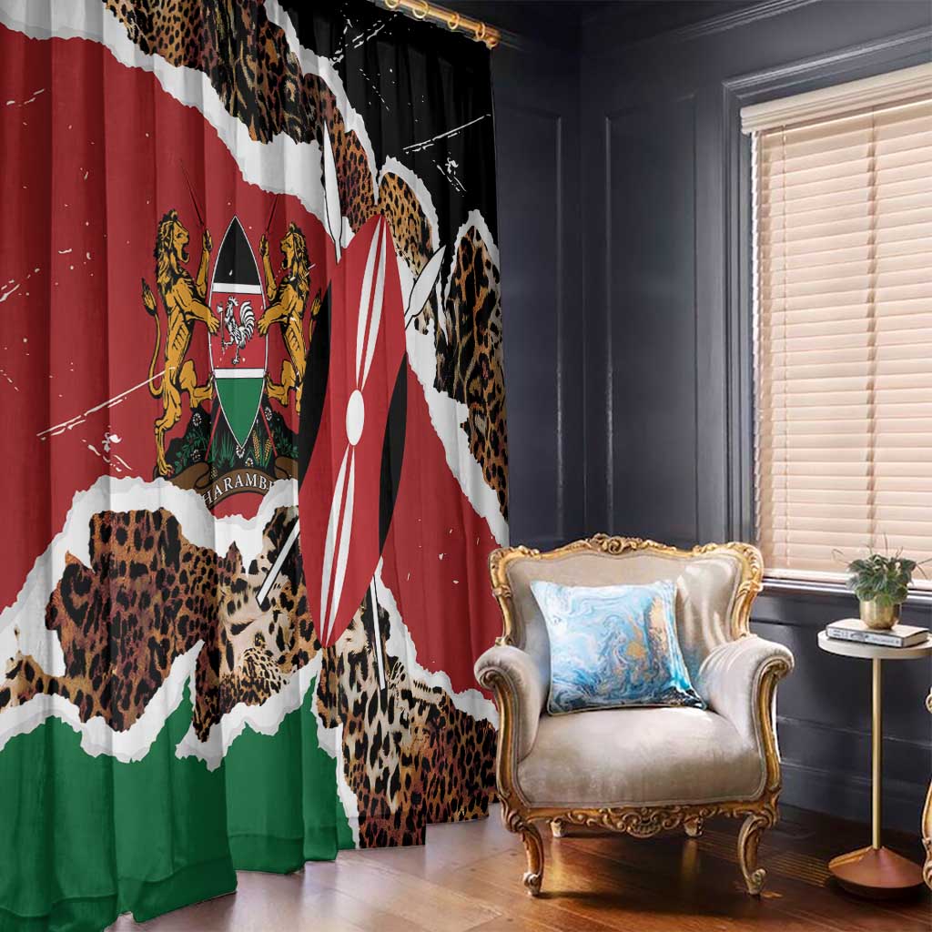 Kenya Grunge Window Curtain Mix Animal Skin Pattern - Wonder Print Shop