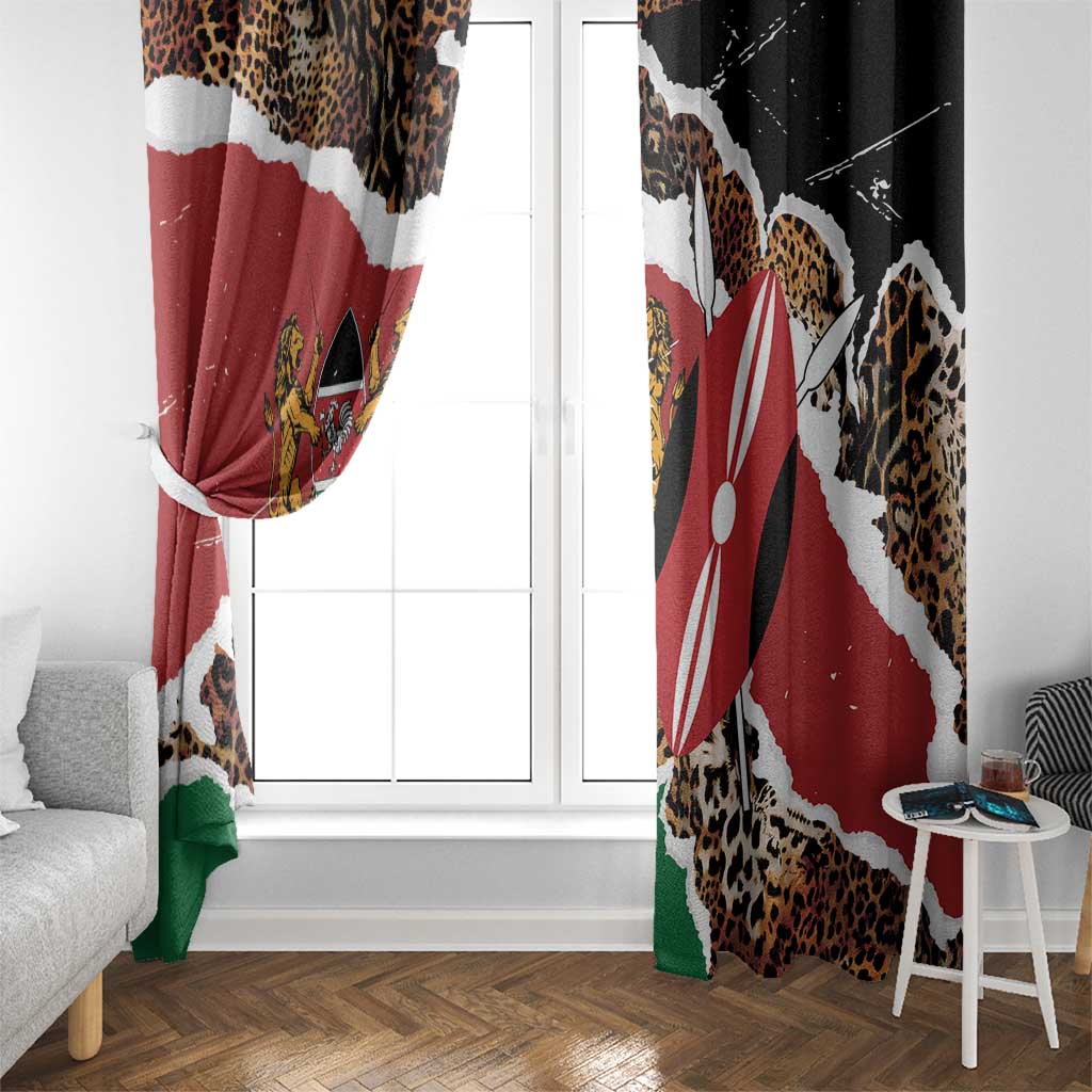 Kenya Grunge Window Curtain Mix Animal Skin Pattern - Wonder Print Shop