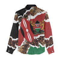 Kenya Grunge Women Casual Shirt Mix Animal Skin Pattern - Wonder Print Shop