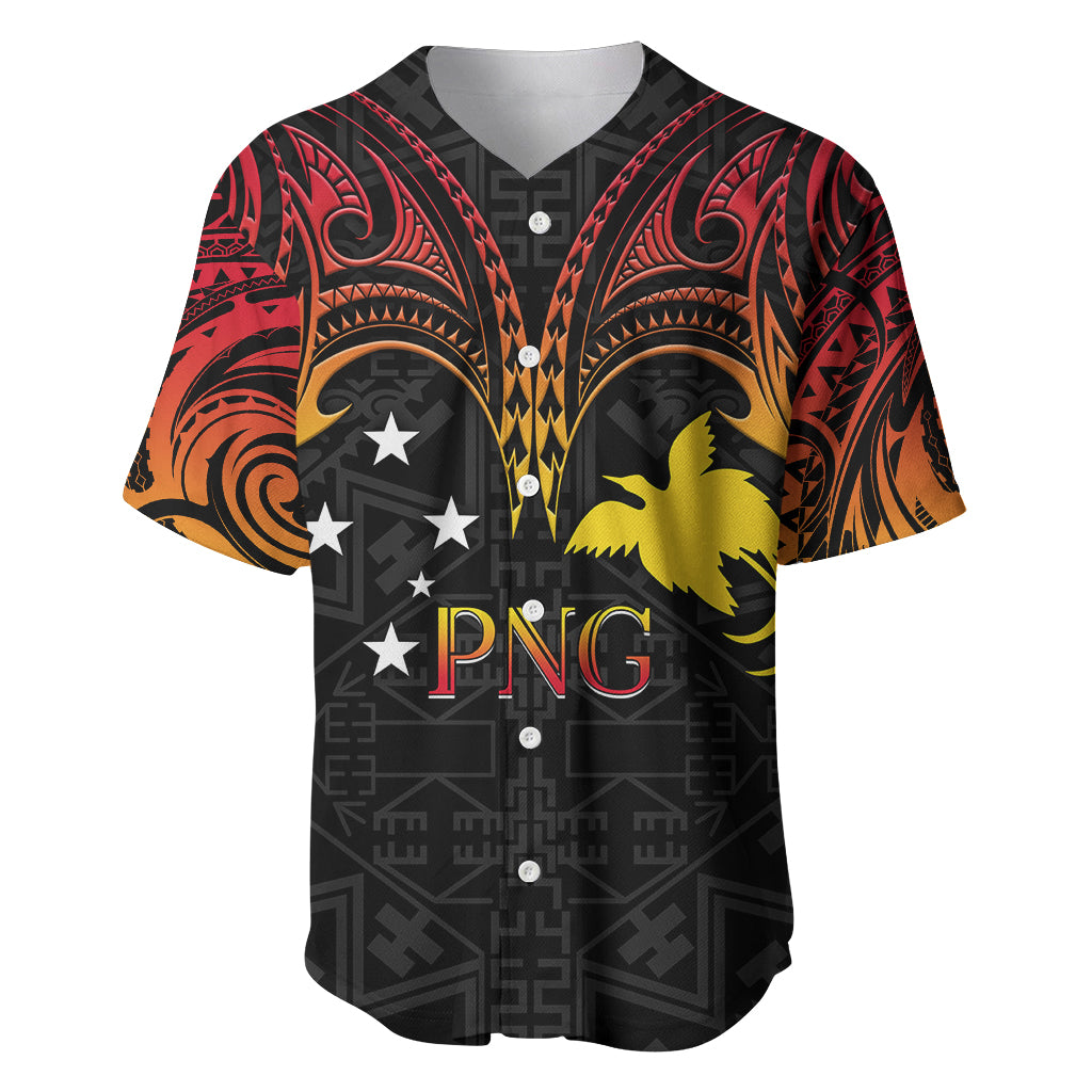 Papua New Guinea Baseball Jersey 48th Independence Anniversary Gradient LT7 - Wonder Print Shop
