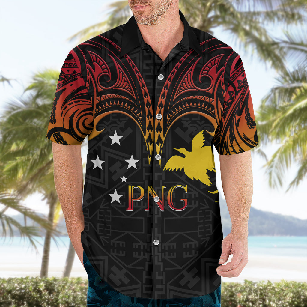Papua New Guinea Hawaiian Shirt 48th Independence Anniversary Gradient - Wonder Print Shop