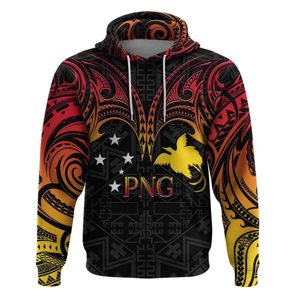 Papua New Guinea Hoodie 48th Independence Anniversary Gradient - Wonder Print Shop