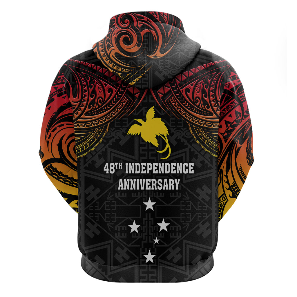 Papua New Guinea Hoodie 48th Independence Anniversary Gradient - Wonder Print Shop
