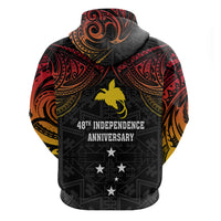 Papua New Guinea Hoodie 48th Independence Anniversary Gradient - Wonder Print Shop