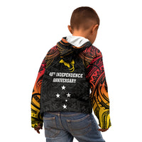 Papua New Guinea Kid Hoodie 48th Independence Anniversary Gradient - Wonder Print Shop