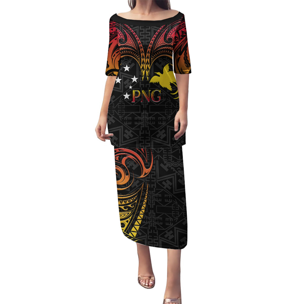 Papua New Guinea Puletasi 48th Independence Anniversary Gradient - Wonder Print Shop