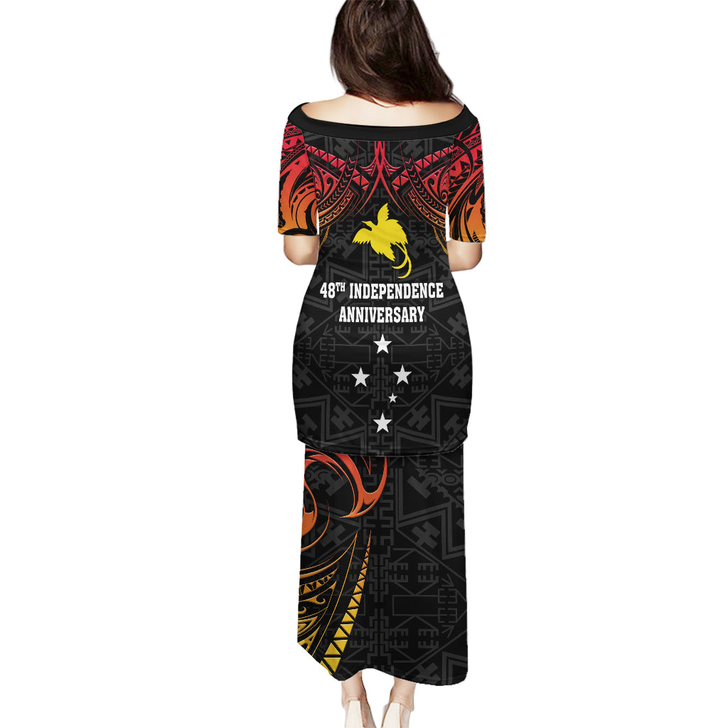 Papua New Guinea Puletasi 48th Independence Anniversary Gradient - Wonder Print Shop