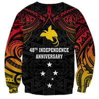 Papua New Guinea Sweatshirt 48th Independence Anniversary Gradient - Wonder Print Shop