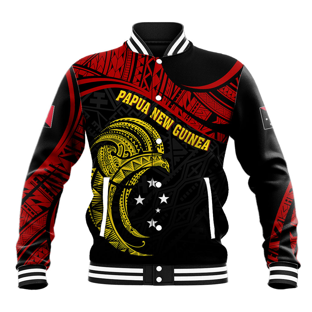 Papua New Guinea Baseball Jacket 48th Independence Anniversary Bird-of-Paradise Tribal Art LT7 - Wonder Print Shop