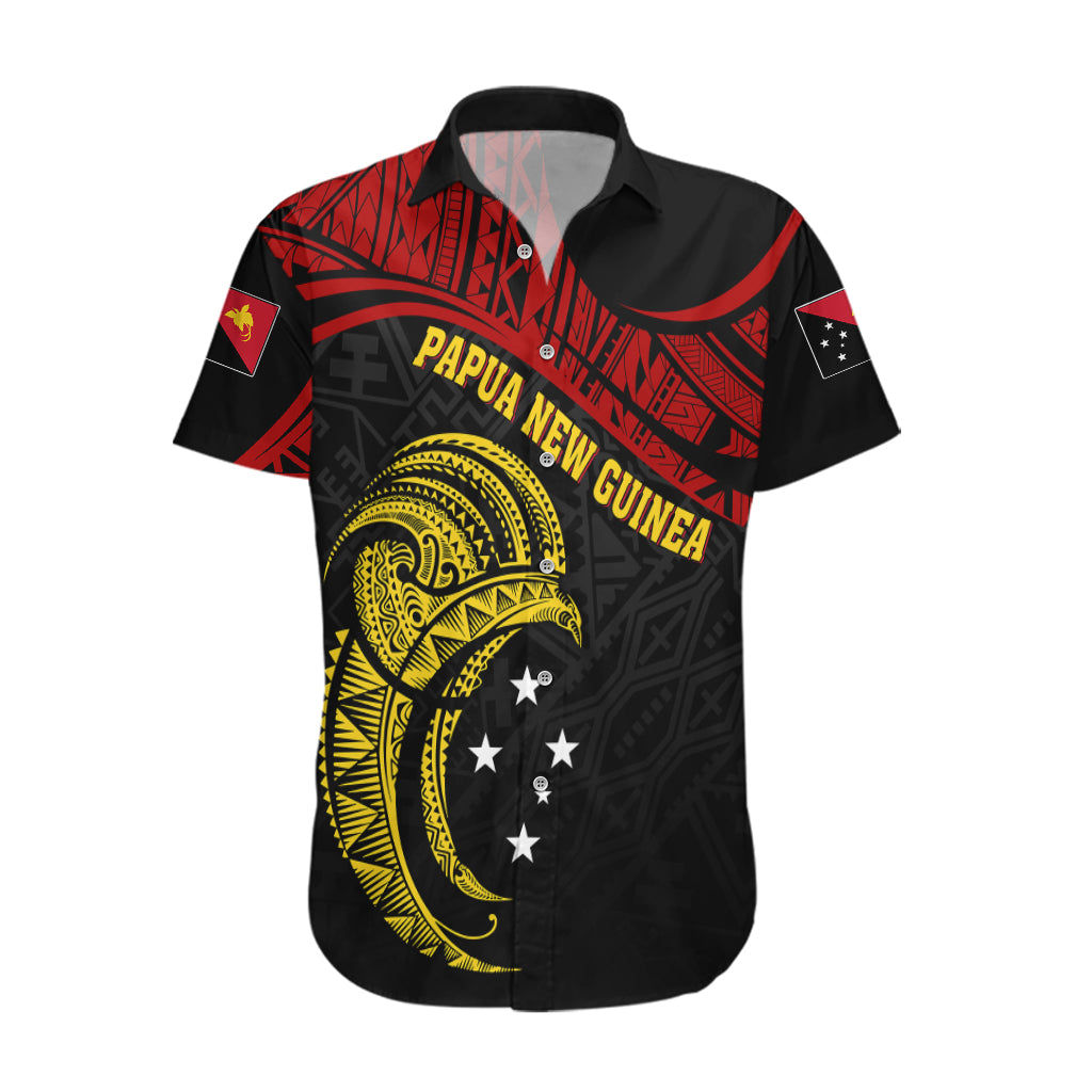Papua New Guinea Hawaiian Shirt 48th Independence Anniversary Bird-of-Paradise Tribal Art - Wonder Print Shop