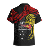 Papua New Guinea Hawaiian Shirt 48th Independence Anniversary Bird-of-Paradise Tribal Art - Wonder Print Shop