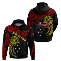 Papua New Guinea Hoodie 48th Independence Anniversary Bird-of-Paradise Tribal Art - Wonder Print Shop