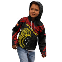 Papua New Guinea Kid Hoodie 48th Independence Anniversary Bird-of-Paradise Tribal Art - Wonder Print Shop