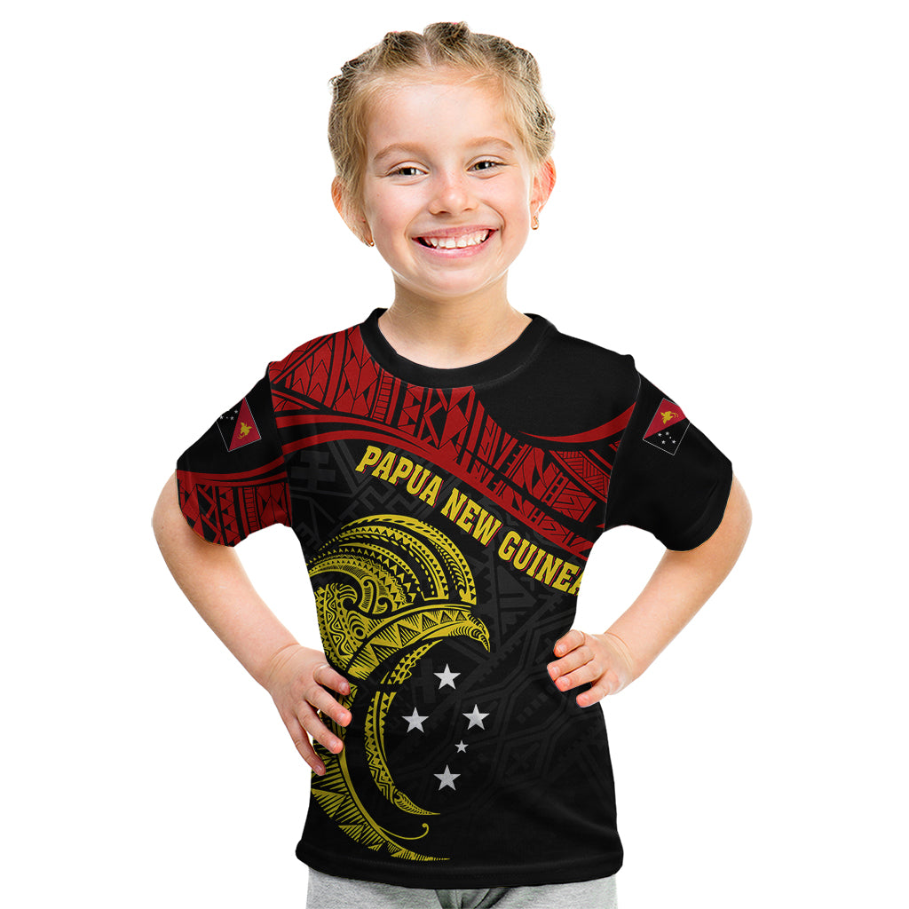 Papua New Guinea Kid T Shirt 48th Independence Anniversary Bird-of-Paradise Tribal Art - Wonder Print Shop