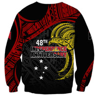 Papua New Guinea Sweatshirt 48th Independence Anniversary Bird-of-Paradise Tribal Art - Wonder Print Shop