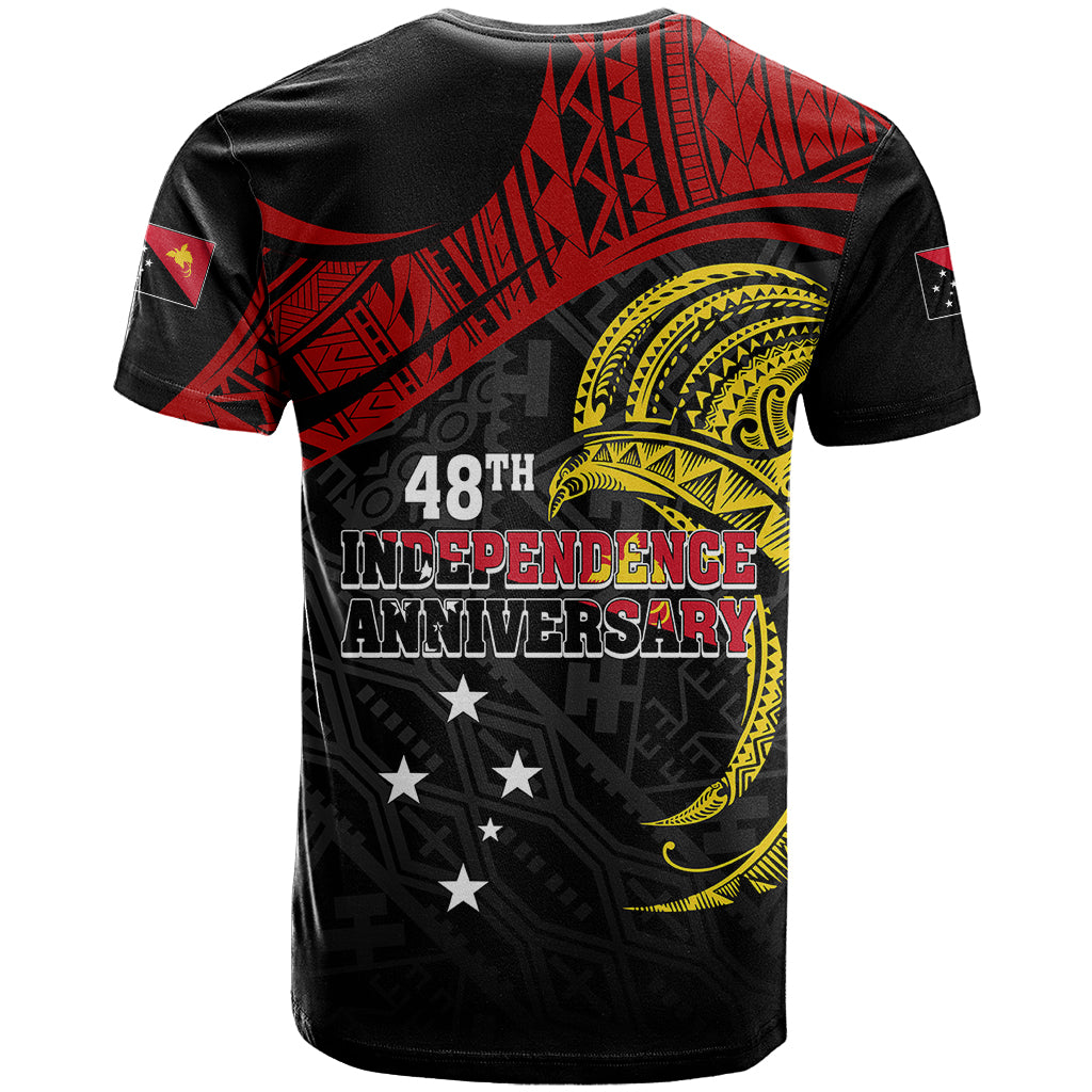 Papua New Guinea T Shirt 48th Independence Anniversary Bird-of-Paradise Tribal Art - Wonder Print Shop