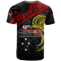 Papua New Guinea T Shirt 48th Independence Anniversary Bird-of-Paradise Tribal Art - Wonder Print Shop