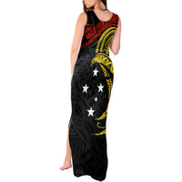 Papua New Guinea Tank Maxi Dress 48th Independence Anniversary Bird-of-Paradise Tribal Art - Wonder Print Shop