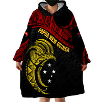 Papua New Guinea Wearable Blanket Hoodie 48th Independence Anniversary Bird-of-Paradise Tribal Art - Wonder Print Shop