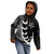 Personalised New Zealand Rugby Kid Hoodie Aotearoa Silver Fern Koru Maori Style - Wonder Print Shop