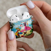 Have Yourself A Beachy Little Christmas AirPods Case with Santa Chilling - Wonder Print Shop