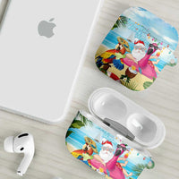 Have Yourself A Beachy Little Christmas AirPods Case with Santa Chilling - Wonder Print Shop
