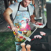 Have Yourself A Beachy Little Christmas Apron with Santa Chilling - Wonder Print Shop