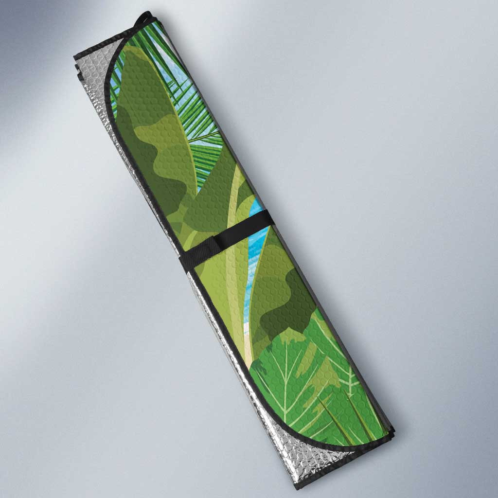 Have Yourself A Beachy Little Christmas Auto Sun Shade with Santa Chilling - Wonder Print Shop