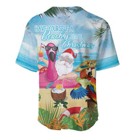 Have Yourself A Beachy Little Christmas Baseball Jersey with Santa Chilling - Wonder Print Shop