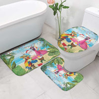 Have Yourself A Beachy Little Christmas Bathroom Set with Santa Chilling - Wonder Print Shop