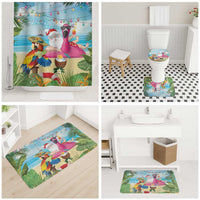 Have Yourself A Beachy Little Christmas Bathroom Set with Santa Chilling - Wonder Print Shop