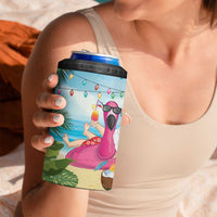 Have Yourself A Beachy Little Christmas 4 in 1 Can Cooler Tumbler with Santa Chilling - Wonder Print Shop