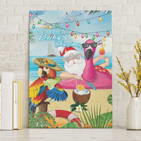 Have Yourself A Beachy Little Christmas Canvas Wall Art with Santa Chilling - Wonder Print Shop