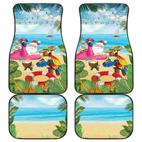 Have Yourself A Beachy Little Christmas Car Mats with Santa Chilling - Wonder Print Shop