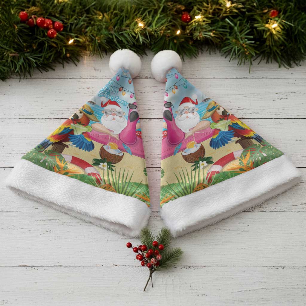 Have Yourself A Beachy Little Christmas Santa Hat with Santa Chilling - Wonder Print Shop