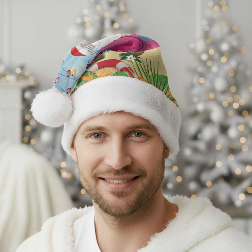 Have Yourself A Beachy Little Christmas Santa Hat with Santa Chilling - Wonder Print Shop