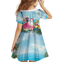 Have Yourself A Beachy Little Christmas Family Matching Off Shoulder Maxi Dress and Hawaiian Shirt with Santa Chilling - Wonder Print Shop