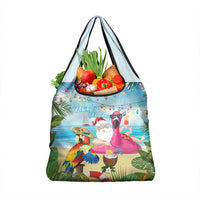 Have Yourself A Beachy Little Christmas Grocery Bag with Santa Chilling - Wonder Print Shop