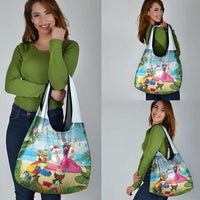 Have Yourself A Beachy Little Christmas Grocery Bag with Santa Chilling - Wonder Print Shop