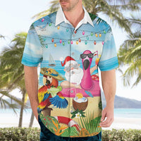 Have Yourself A Beachy Little Christmas Hawaiian Shirt with Santa Chilling - Wonder Print Shop