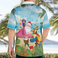 Have Yourself A Beachy Little Christmas Hawaiian Shirt with Santa Chilling - Wonder Print Shop