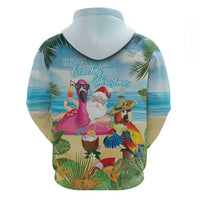 Have Yourself A Beachy Little Christmas Hoodie with Santa Chilling - Wonder Print Shop