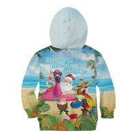Have Yourself A Beachy Little Christmas Kid Hoodie with Santa Chilling - Wonder Print Shop