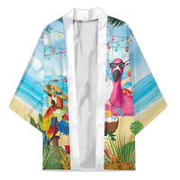 Have Yourself A Beachy Little Christmas Kimono with Santa Chilling - Wonder Print Shop