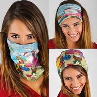 Have Yourself A Beachy Little Christmas Neck Gaiter with Santa Chilling - Wonder Print Shop