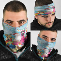 Have Yourself A Beachy Little Christmas Neck Gaiter with Santa Chilling - Wonder Print Shop