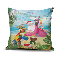 Have Yourself A Beachy Little Christmas Pillow Cover with Santa Chilling - Wonder Print Shop
