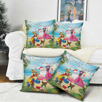 Have Yourself A Beachy Little Christmas Pillow Cover with Santa Chilling - Wonder Print Shop