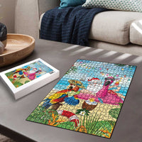 Have Yourself A Beachy Little Christmas Puzzle with Santa Chilling - Wonder Print Shop