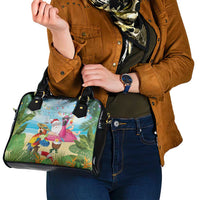 Have Yourself A Beachy Little Christmas Shoulder Handbag with Santa Chilling - Wonder Print Shop